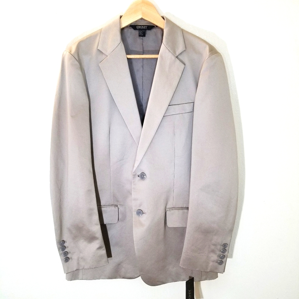NWT DKNY Champagne Gold Full Suit Blazer Size S 30W